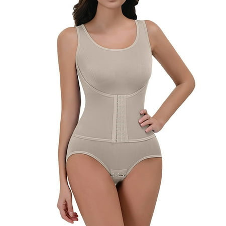 Youmylove Bodysuits For Women Tummy Control Shapewear Thong Full Bust Body Shaper Slimming Womens Bodysuit Tank Tops Triangle Shapewear Going Out Tops Basic Stretchy Body Suits