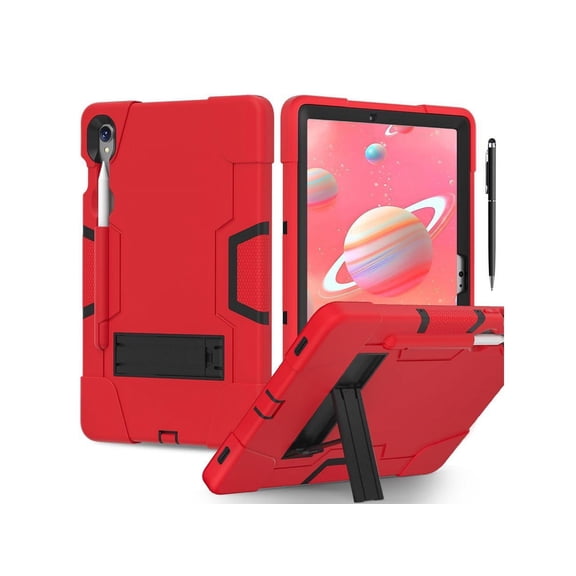 Case for Samsung Galaxy Tab S9 11 inch/S9 FE 5G 10.9 inch 2023/S10 FE/S10 Lite 10.9" 2025 with Kickstand, Heavy Duty Shockproof Protective Cover with Pencil Holder, Stylus Pen