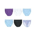 thumbnail image 5 of Hanes Cool Comfort Women's Cotton Hi-Cut Underwear, 6-Pack Assorted 9, 5 of 9