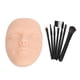 thumbnail image 2 of Tablero Facial De Práctica De Silicona Con Juego Completo De Brochas De Maquillaje, Portátil, Reutilizable, Herramienta De Maquillaje Facial 3D Para Artistas, 2 of 7
