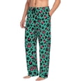thumbnail image 3 of Mens Pajama Pants - Soft Sleep & Lounge Pants for Men, paw Leopard print Cuteness Casual PJ Bottoms Pants with Pockets, 3 of 5