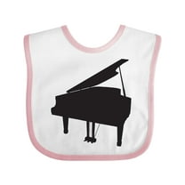 Inktastic Piano Silhouette Boys or Girls Baby Bib