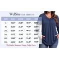 thumbnail image 6 of WellSize Womens Plus Size Tops Casual Pleated V Neck Fall Blouse Tunic Long Sleeve Shirts, 6 of 7