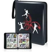 CLOVERCAT Waterproof Trading Card Binder, Storage Book with 3 Rings, 720 Double Sided Pocket Album Compatible