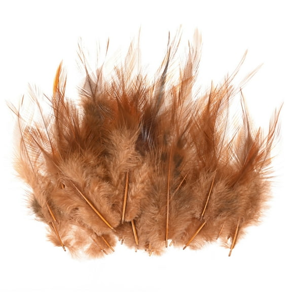Uxcell 300-Pack Feathers for Crafting, Dark Brown 3.15-5.90 Inch Natural Fluffy Feathers Plume for Wedding Decorations Feathers