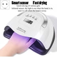 thumbnail image 5 of Lámpara de uñas brillar 57LED UV Fototerapia secadora de esmalte automática 180W, 5 of 5