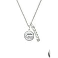 thumbnail image 2 of Delight Jewelry Domed Real Heroes Teach Silvertone Courage Strength Wisdom Honesty Bar Charm Necklace, 23", 2 of 4
