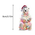 thumbnail image 1 of Acrylic 2D Christmas Tree Ornaments – Round Festive Holiday Decor with Attached Ribbon, 1 Piece, 1 of 2