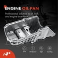 thumbnail image 2 of A-Premium Engine Oil Pan Replacement for Chevrolet Blazer Express 1500 2500 Silverado 1500 P30 S10 GMC Savana 1500 2500 Sonoma P3500 Jimmy Fits select: 1999-2003 CHEVROLET S TRUCK, 2 of 8