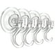 thumbnail image 1 of Ganchos con ventosa para ducha, grandes, transparentes y resistentes, para colgar coronas, puertas, ventanas, vidrios, toallas de cocina y utensilios de lufa (4 unidades), 1 of 5