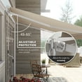 thumbnail image 4 of Outsunny 12' x 10' Cream White Outdoor Retractable Patio Awnings, UV Resistant, 4 of 10