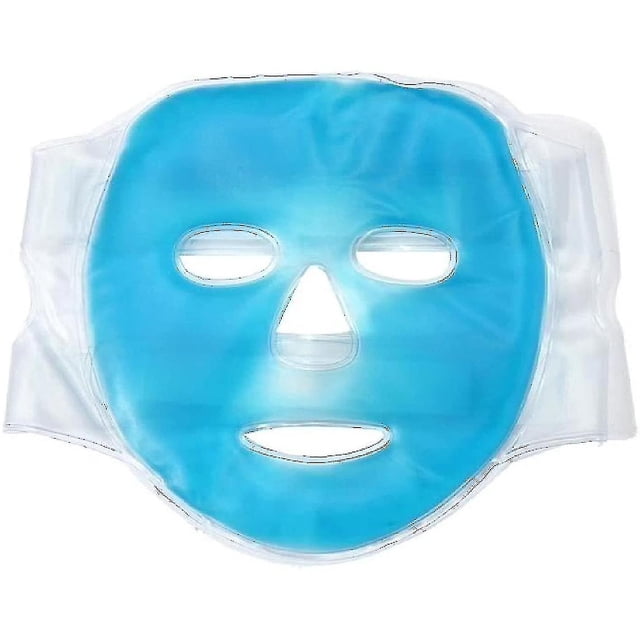 Mascarillas faciales de gel refrescante: paquete de compresas frías y calientes reutilizables para la relajación del alivio del estrés de la migraña