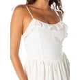 thumbnail image 5 of Celebrity Pink Women's Tie Strap Eyelet Midi Dress, Sizes XS-XXXL, 5 of 8
