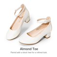 thumbnail image 4 of Zapatos de Vestir para Niñas Dream Pairs KKUMPU2502 Blancos Talla 12, 4 of 8