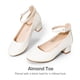 thumbnail image 4 of Zapatos de Vestir para Niñas Dream Pairs KKUMPU2502 Tacones Blancos, 4 of 8