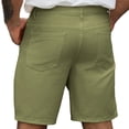 thumbnail image 4 of CIAKGIAF Mens Shorts Fashion Button Golf Shorts Men Zipper Thin with Pockets Straight Leg Cargo Army Green for L, 4 of 5