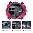 thumbnail image 5 of Gynky Travel Duffel Bag for Women Men Waterproof Carry On Expandable Duffle Tote Shoulder Weekender Overnight Bags w/ 3 Front Pocket/Wet Dry Pocket/Trolley Sleeve, Sport Dance Gym Luggage, 5 of 10