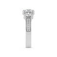 thumbnail image 2 of Lab Grown Diamond Engagement Ring For Women | 4 Carat IGI Certified Asscher Shape FG-VS Center Diamond | 14K Yellow Gold | Desdemona Round Three Stone Ring Friendly Diamonds, 2 of 5