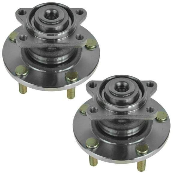 TRQ Rear Wheel Hub & Bearing Set Pair for 04 05 06 07 08 Galant BHA53556 Fits select: 2004-2008 MITSUBISHI GALANT