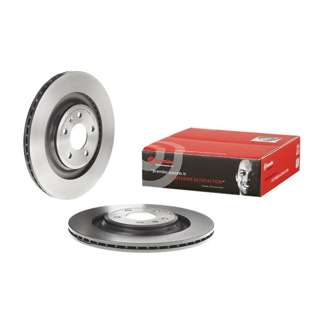 Brembo Rotor de Frein 09B04011C02 Ventilé; Design en une Pièce; Motif de Boulon de Roue 5 x 112 Millimètres; Diamètre Intérieur de Chapeau de 154 Millimètres; Diamètre de Moyeu de 68 Millimètres; Fonte à Haute Teneur en Carbone; Simple