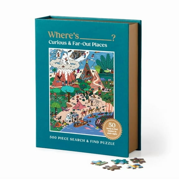 Where's ________? Curious and Far Out Places 500 Piece Search and Find Puzzle (Jigsaw)