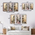 thumbnail image 4 of Designart "Vintage Collage Paris Chronicles I" City Paris Framed Wall Art Set Of 3 - Brown Paris Frame Gallery Wall Set For Home Decor, 4 of 6