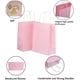 thumbnail image 3 of Bolsas de regalo de papel con asas Bolsas de papel Kraft medianas a granel para llevar comida para llevar y bodas, cumpleaños, suministros para fiestas y regalos (rosa-10 unidades) JM, 3 of 5