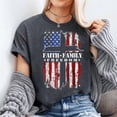 thumbnail image 3 of Vintage U.S.A Faith Family Freedom Patriotic Christian Unisex T-Shirt, Sizes S-5XL, Gategoo, 3 of 5