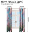 thumbnail image 2 of Pink Carnations Under Cloudy Sky Blackout Curtains Window Drapes Room Darkening Thermal Insulated Grommets Blackout Curtains, for Living, Dining, Bedroom,2 Panels, 2 of 6