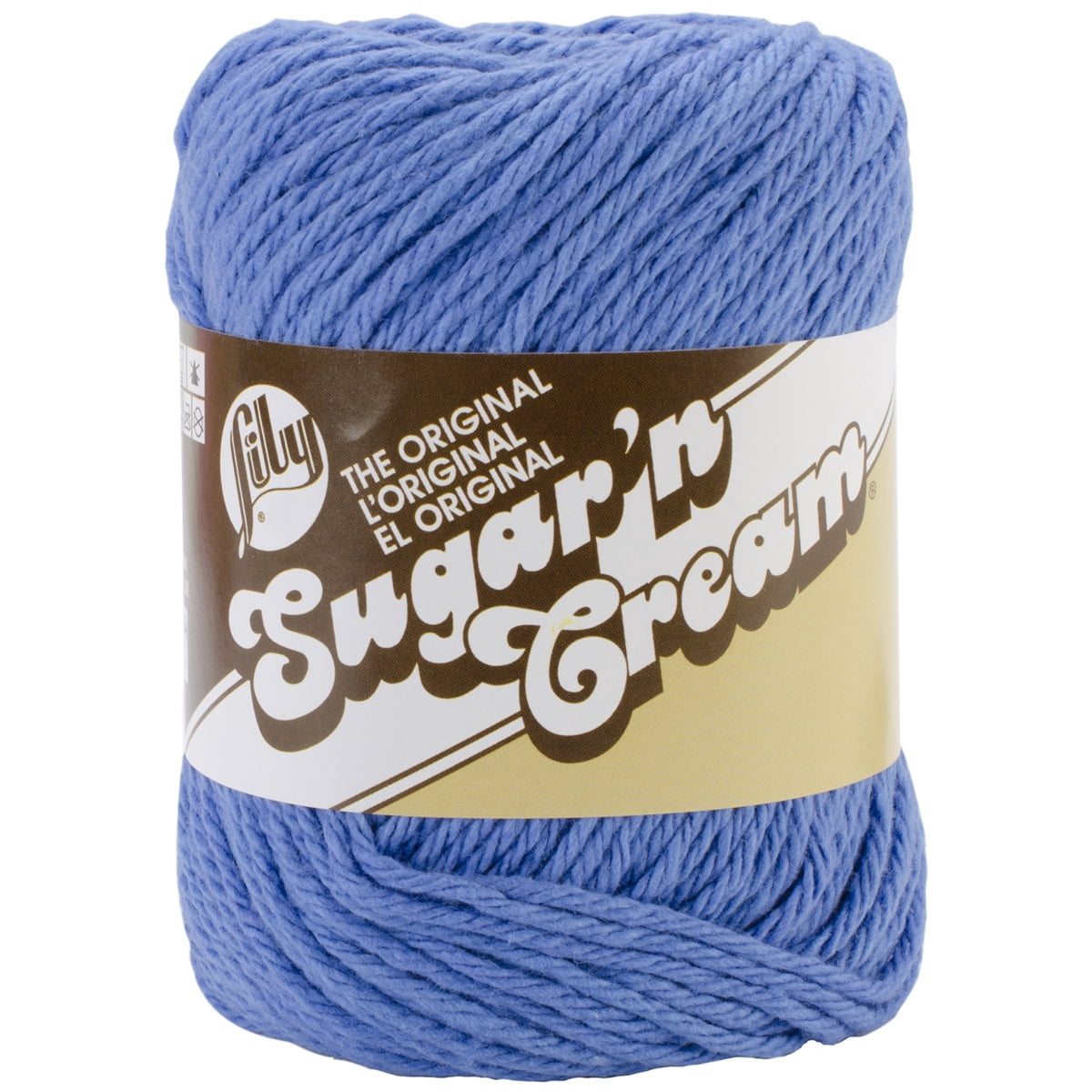 Lily Sugar'n Cream Yarn - Solids-Blueberry, Multipack Of 6