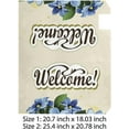 thumbnail image 3 of Coolnut Magnetic Mailbox Cover, Welcome with Beautiful Flowers Post Mail Box Cover Mail Wraps Cover, Oversize 25.4" L x 20.78" W, 3 of 5