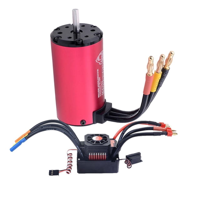 Controlador de velocidad ESC sin escobillas Metal resistente 2250KV Motor sin escobillas sin sensores 4P + 150A ESC sin escobillas para camión RC 1: 8 Magideal Controlador de velocidad ESC sin escobillas