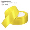 thumbnail image 3 of Unique Bargains 1.5 Inch Wide 24 Yards Satin Ribbon, 2 Pack Double Face Solid Crafts Roll for Party Home DIY Wrapping Decoration, Yellow, 3 of 6