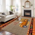 thumbnail image 2 of Large Area Rugs for Living Room Bedroom, Thanksgiving 5'x8' Rug Washable Carpet Runner Indoor Outdoor, Fall Brown Orange Truck Maple Leaves Turkey Non Slip Floor Mats Rug for Kitchen, Bathroom, 2 of 8