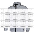 thumbnail image 3 of Men Reflective Running Jacket, Lightweight Windbreaker with Zipper Pocket, Full Zip Track Jacket Big and Tall Size XS-3XL Gray, 3 of 9