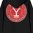 thumbnail image 4 of Yellowstone Sticker Art and Logo Adult Black Zip-Up Hoodie-XXL, 4 of 5