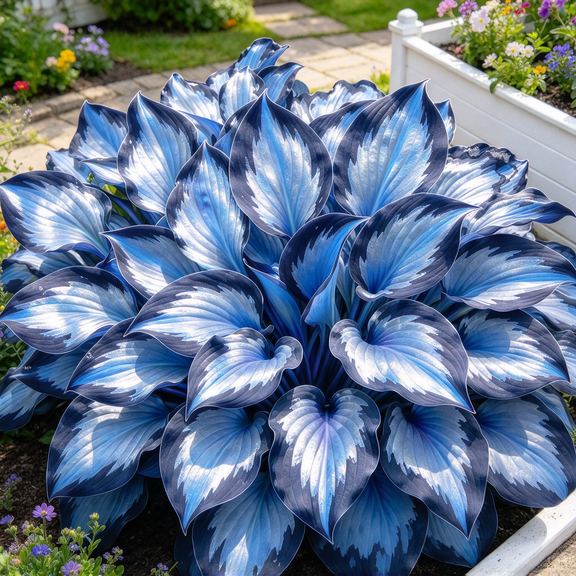 Hosta Plant Flower Bulbs, Easy‑Grow-Low Maintenance-Perennial, Ideal for Garden Beds, Borders, Pots & Planters