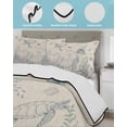 thumbnail image 3 of Quilts Queen Size Bedding Set, Turtle Coastal Reversible Summer Quilt 3 Pieces, Nautical Summer Beach Coral Jellyfish Rustic Lightweight Bedspreads Coverlets with 2 Pillow Shams for All Seasons, 3 of 5