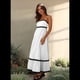 thumbnail image 4 of Vestido Fluido de Verano 2025 para Mujer, Informal, Sin Mangas, con Tirantes Finos y Volantes, para Playa, y Negro, Talla L, 4 of 6