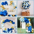 thumbnail image 5 of Blue Balloon Garland Arch Kit 5 10 12 Inch Balloons Baby Shower Decorations Boy Birthday Party Supplies Festive Holiday Wedding Graduation Decorations Winter Wonderland Decorations Balloon Arch Decor, 5 of 15