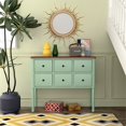 thumbnail image 4 of Pemberly Row 39.4''W Green Console Table Storag Cabinet With 6 Drawers Wood, 4 of 11