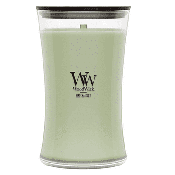 MATCHA ZEST WoodWick 22oz Large Jar Candle Burns 180 Hours