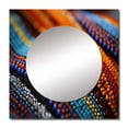 thumbnail image 2 of Designart "Tribes Samburu African Beadwork I" African Tribes Square Mirror For Wall Decor - Large Multi-Color Square Mirror Printed Wall Decor - Global Square Living Room Mirror, 2 of 5