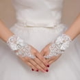 thumbnail image 2 of HOMYL 4xWedding Lace Bowknot Fingerless Bridal Glove Evening Party Accessory Gloves 4 Pcs, 2 of 8