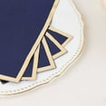 thumbnail image 5 of BalsaCircle 50 Navy Blue Plain Soft 2 Ply Dinner Table Paper Napkins with Gold Foil Edge Party Events Decorations, 5 of 8