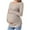 Khaki, variant on Women Maternity Tops Casual Tunic Fall Shirts V Neck Long Sleeve Pregnancy Clothes