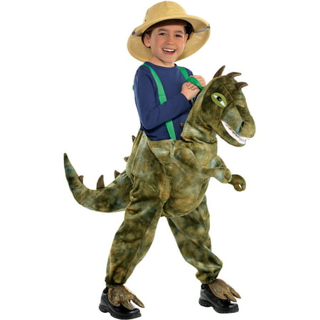 Dinosaur Ride-On Halloween Costume for Kids, Medium, with Attached Tail