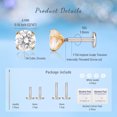 thumbnail image 7 of Limerencia Titanium Internally Threaded Tragus Piercing Jewelry, Clear CZ, Earrings, 2 Pack, 7 of 7