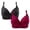 Wine, variant on yievot 2 Pack Wireless Bras for Women Full Coverage Everyday Bra Support Bralettes Seamless Push Up Soft Comfort Underwear