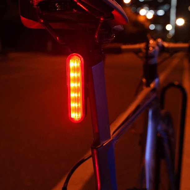 Lámpara trasera de bicicleta de 30 lm, tipo C, carga USB, sensor de freno de 450 mAh para ciclismo nocturno FLhrweasw Nuevo